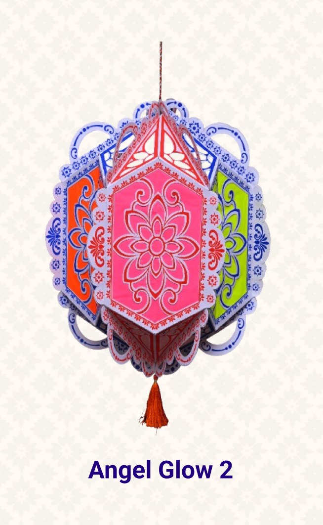 Indian festival Diwali hanging lamp (kandil). Vector thin line icon design  illustration Stock Vector | Adobe Stock